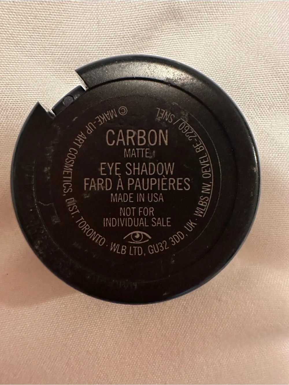 MAC Cosmetics Black Matte Eyeshadow - Intense Black Shade